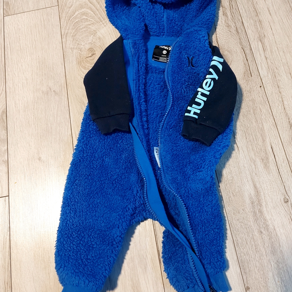 Hurley Cozy Blue and Black Kids Footie